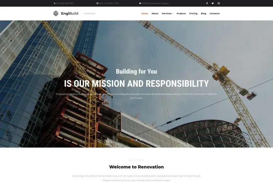 construction website