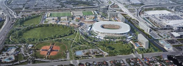 Construction du parc de la liberté de Miami