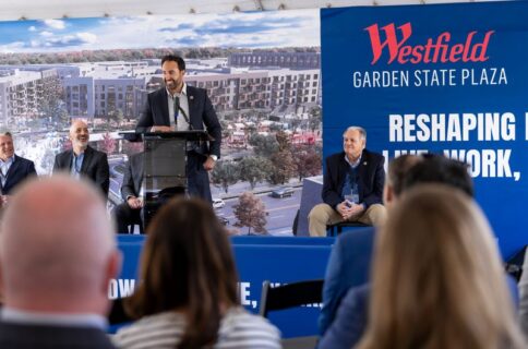  first phase of the mixed-use densification of Westfield Garden State Plaza which includes a one-acre town square park and green space and 575 luxury apartment homes.