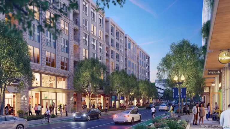 Gateway Jax to Break Ground on Second Major Downtown Development at 425 Beaver Street. A rendering of Beaver Street looking at N4.