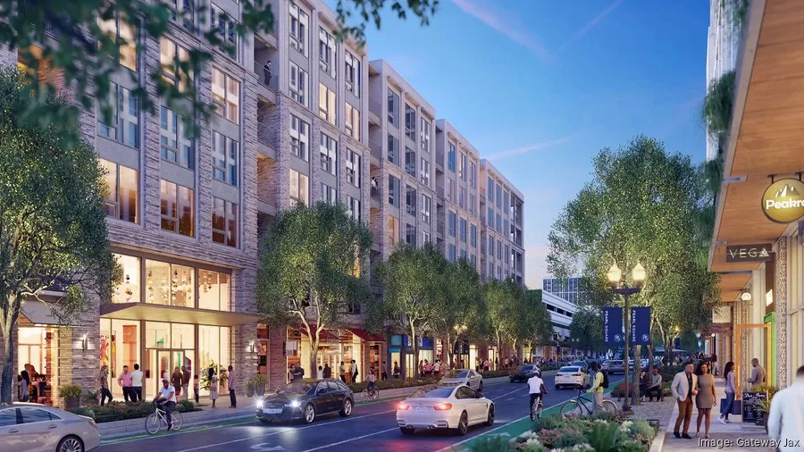 Gateway Jax to Break Ground on Second Major Downtown Development at 425 Beaver Street. A rendering of Beaver Street looking at N4.
