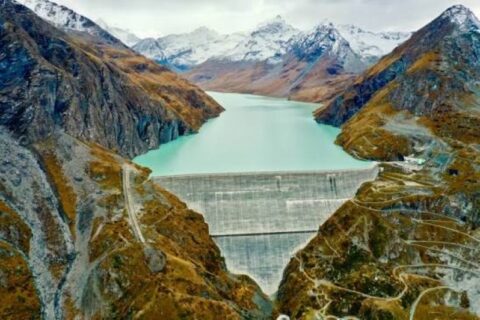 Grande Dixence Hydroelectric Complex with the World's Tallest Gravity Dam in Switzerland