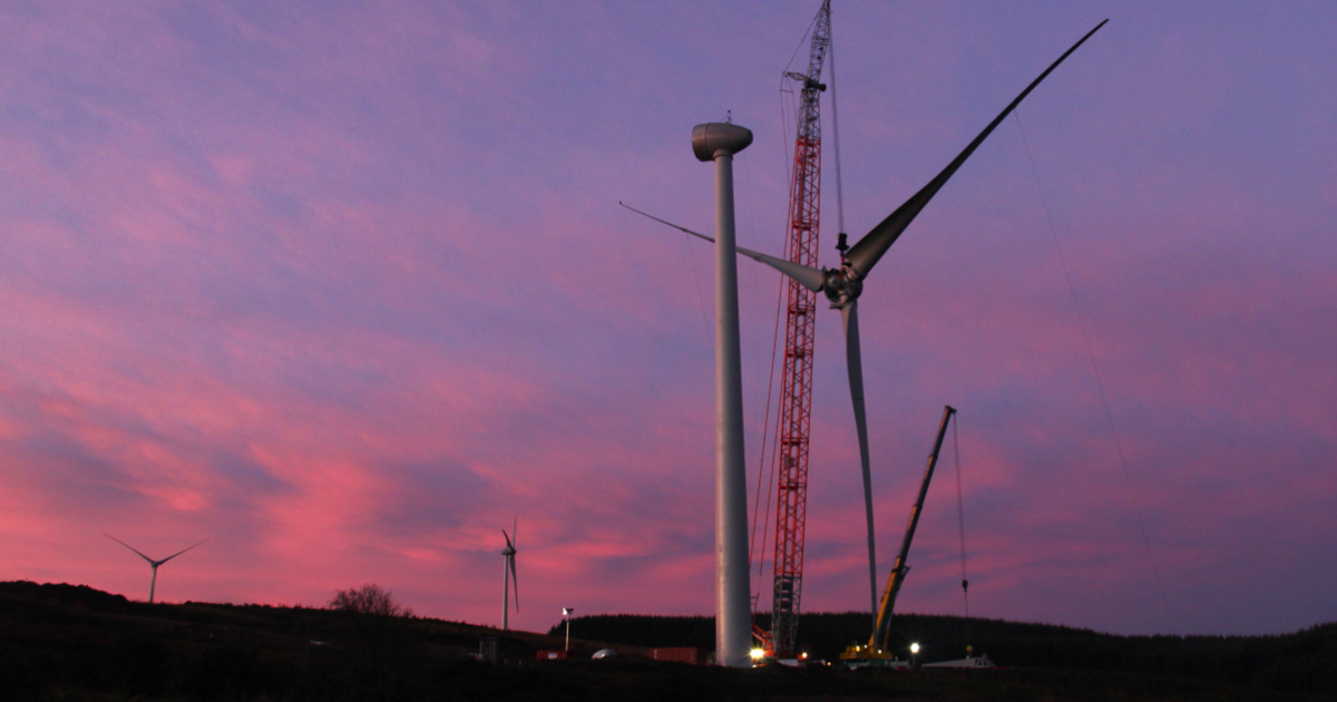 Der Windpark North Ayrshire nimmt Gestalt an