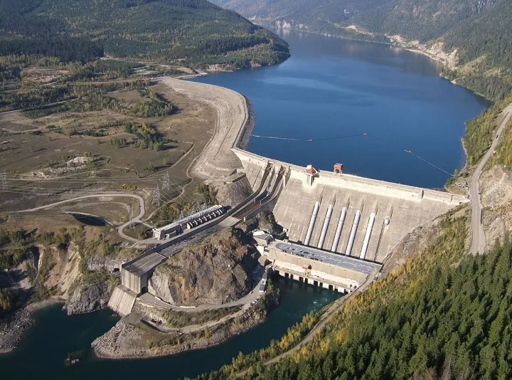 BC Hydro Site Dam