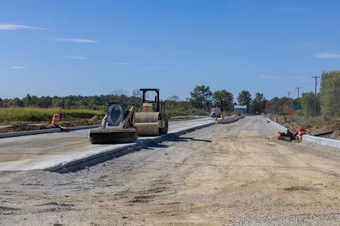 In 2023, New Albany built over 10 miles of new roads to support the project