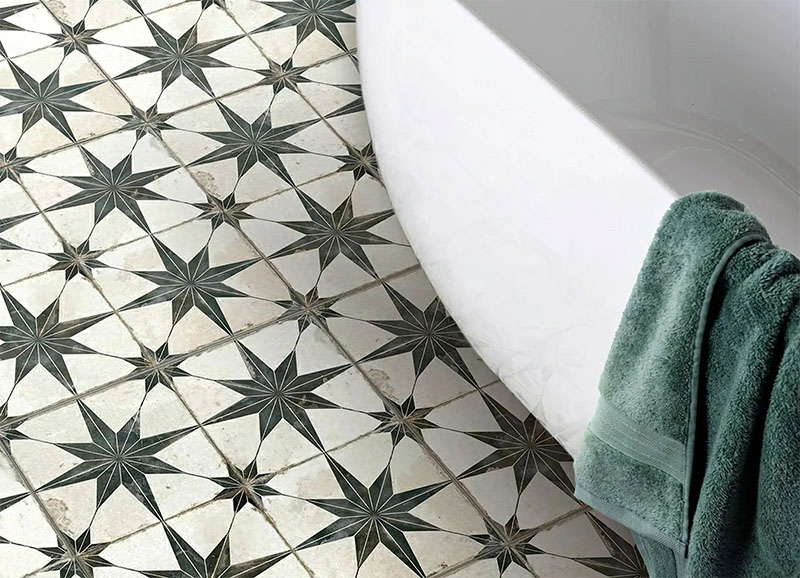 pattern floor tile