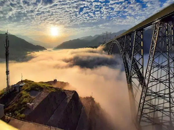 Die höchste Eisenbahnbrücke der Welt