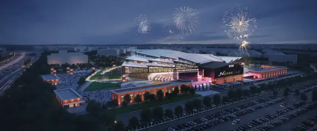 Das Sunset Amphitheatre, ein Open-Air-Konzertsaal mit 20,000 Sitzplätzen, soll 2026 in McKinney, Texas, eröffnet werden