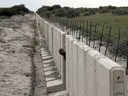 Concrete Barrier Along South Africa