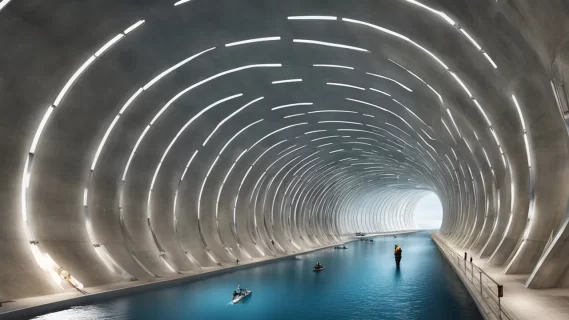 Começa a construção do maior túnel subaquático da Europa em Génova, Itália