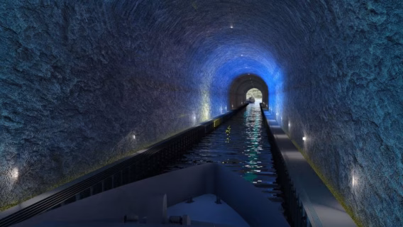 Norway has withdrawn from funding the world’s first ship tunnel project