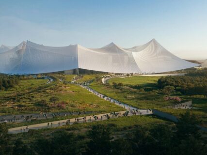 The Grand Stade Hassan II project in Benslimane, is located roughly 40 kilometers northeast of central Casablanca