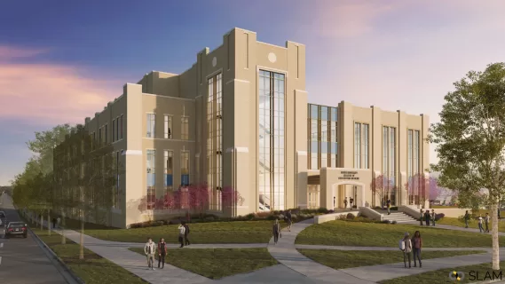 A rendering of the southeast side of the proposed Xavier University College of Osteopathic Medicine.A rendering of the southeast side of the proposed Xavier University College of Osteopathic Medicine.