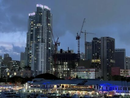 Construction at Waldorf Astoria Hotel & Residences Miami, Florida