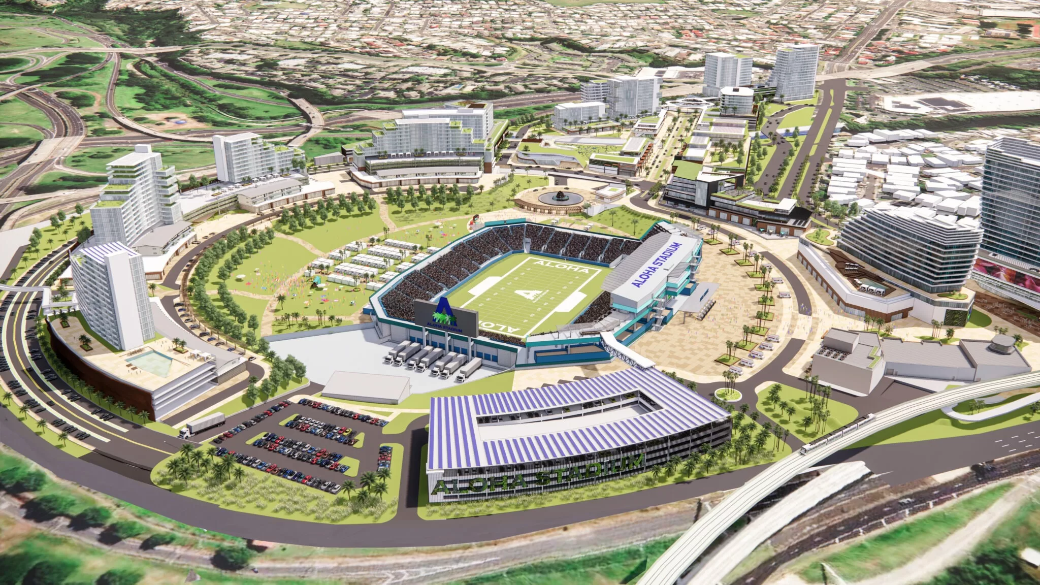 The competition to develop the New Aloha Stadium Entertainment District has narrowed down to one group.