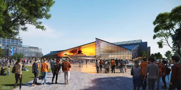 Shared: A rendering shows fans entering a proposed Cleveland Browns stadium in Brook Park.