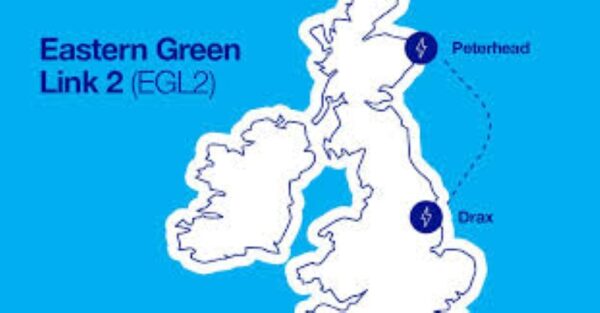 Eastern Green Link 2 (EGL2) HVDC UK Map