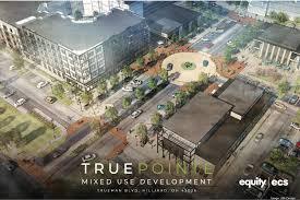 TruePoint is a $200 million mixed use project located at 4457 Trueman Boulevard, in Hilliard aiming to transform the cityscape with a lively urban hub that combines business spaces with homes and recreational areas seamlessly woven together by Equity developers