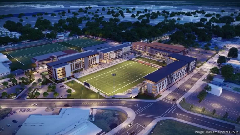 Haslam Sports Group plans to build District 46, a mixed-use neighborhood, next to the Cleveland Browns practice facility at CrossCountry Mortgage Campus in Berea, Ohio.