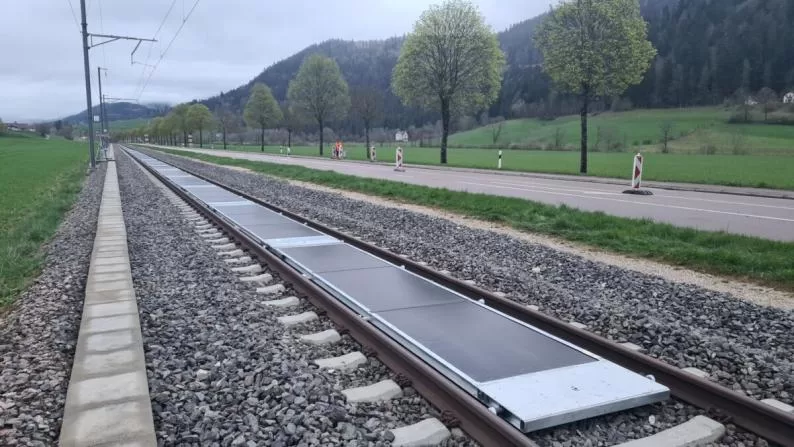 The Sun-Ways Solar Power Project Laying PV Panels On Rail Tracks Inaugurated