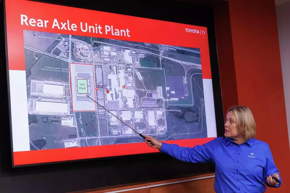 Toyota's new rear axle production plant in San Antonio.