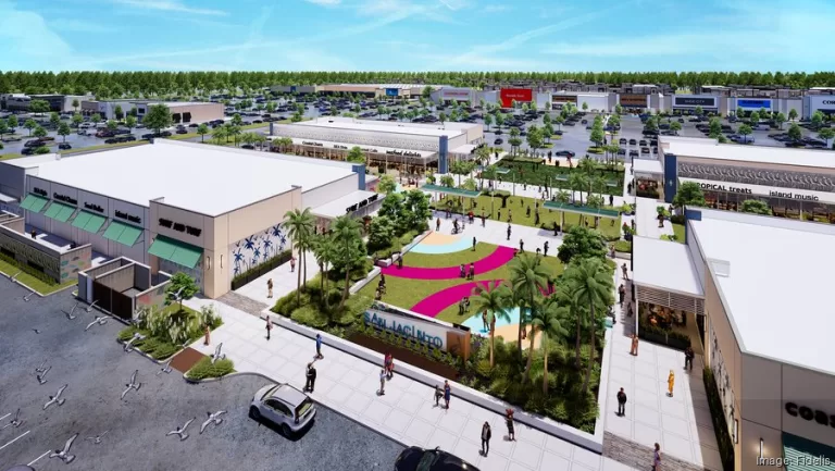 Aerial rendering of San Jacinto Marketplace