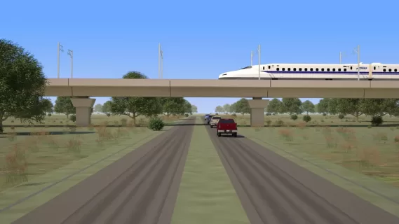 The Dallas-Houston high-speed rail