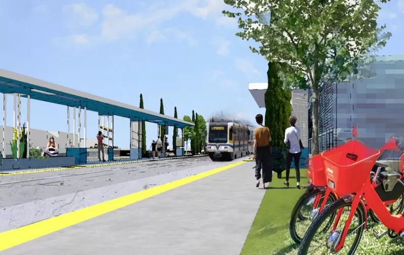 Rendering of the Dos Rios Station