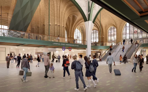 Liverpool Street Station Redevelopment Clears Planning Threshold, Start Targeted for 2027