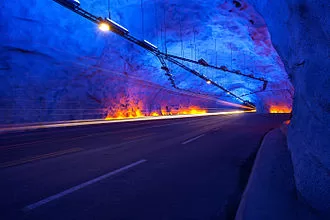 Lærdal tunnel caves