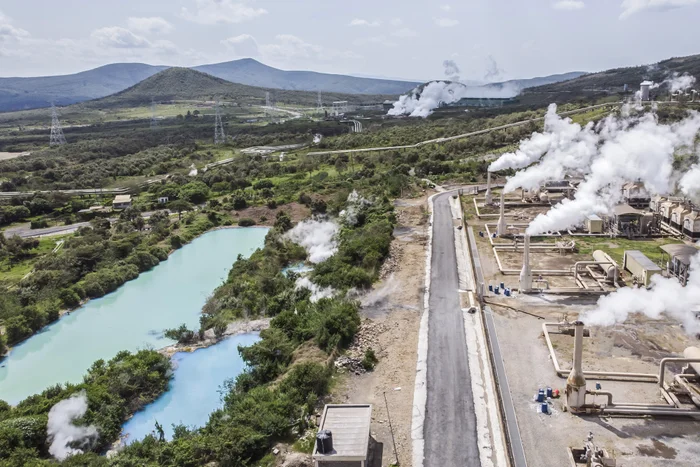 A geothermal plant in Kenya