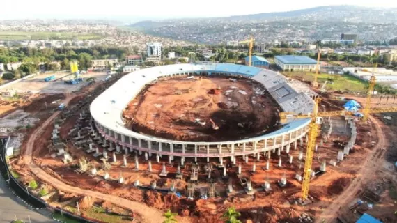 Currently, the construction works on the stadium facility are on the third decker, where the terraces are being set up.