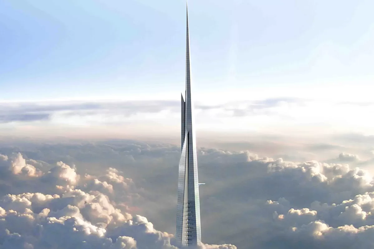 Kingdom Holding Company made an announcement on Monday on resuming the Jeddah Tower construction works