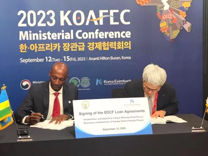 Furthermore, this funding agreement was reached by the Rwandan government and the Export-Import Bank of Korea. The signing of this agreement was done on September 13, 2023 in Busan South Korea.