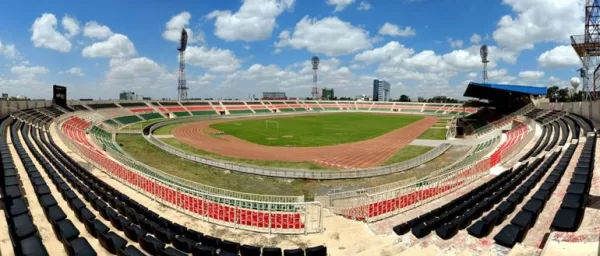 Renovation works at Nyayo Stadium were complete after the flood lights were installed.