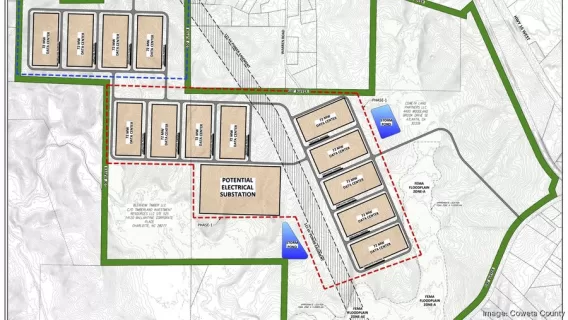 A site plan has been proposed for 'Project Sail,' a data center project in Coweta County.