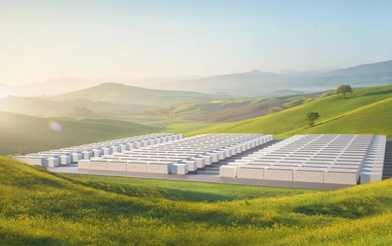 Renderings of the Celda Solar Battery Project