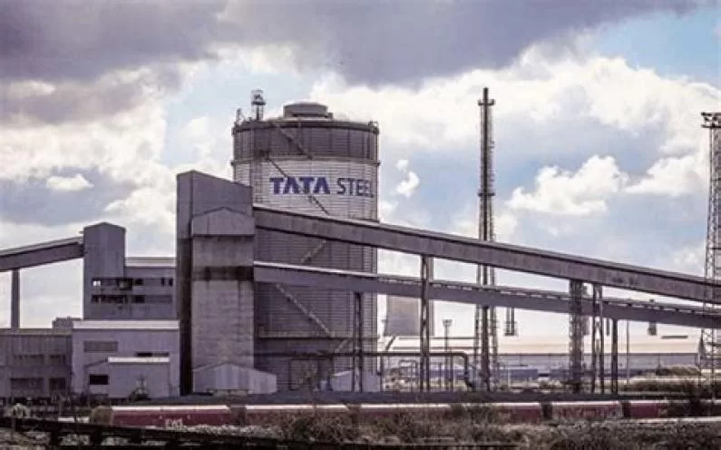 Image of one's of Tata's steelmaking plants. The new state-of-the-art electric arc furnace in Port Talbot will reduce initial carbon emissions by 90%