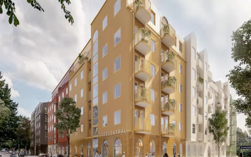 The Bollen block to be developed by Veidekken in Råsunda near Stockholm, Sweden starting this February