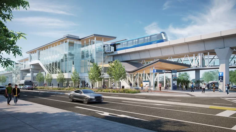 A Surrey Langley SkyTrain station