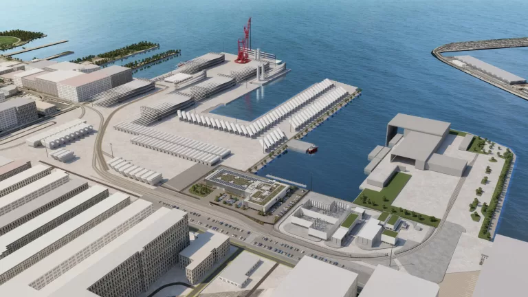 Renderings of the South Brooklyn Marine Terminal