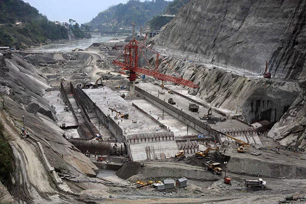 Construction at the Subansiri Lower Hydroelectric Project