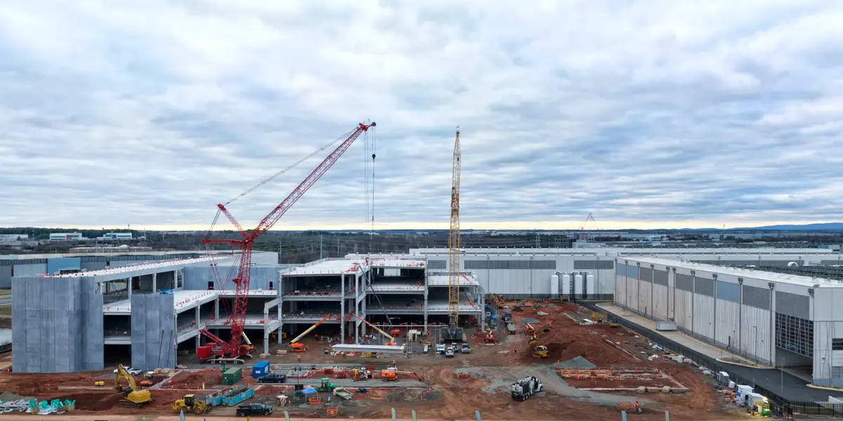 Construction at the Novva AI Data Center in Utah