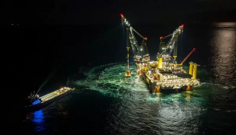 First Turbine Installed at Germany’s largest offshore wind farm EnBW He Dreiht