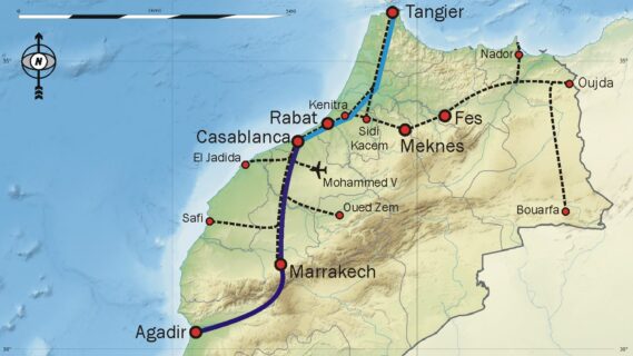 Kenitra–Marrakech rail construction