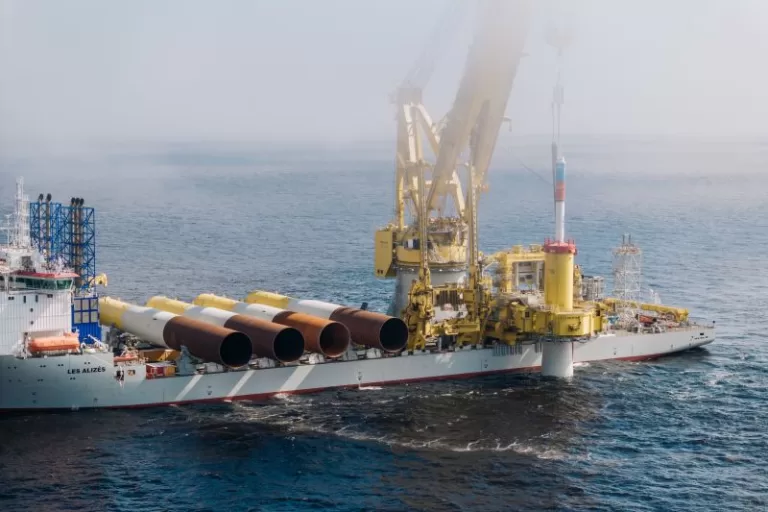 RWE Installs Turbine Foundations at Denmark's Thor Offshore Wind Farm, Marking Progress
