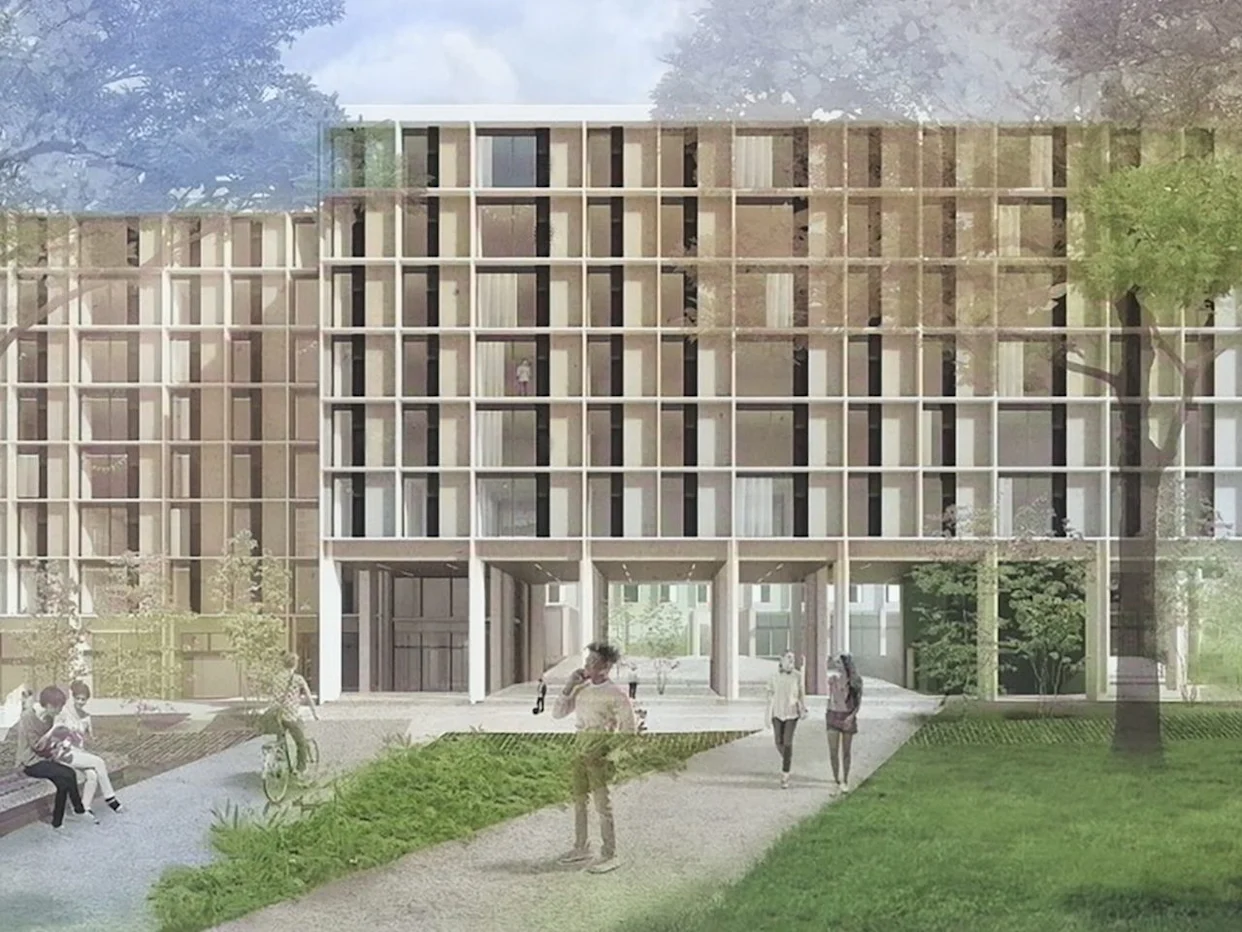 Renderings of the new residences at the SFU campus