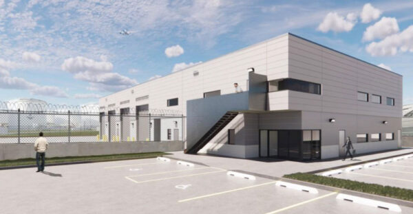 New 2-Level Ground Support Equipment (GSE) Facility, encompassing office areas, storage, and maintenance spaces for ground operations.