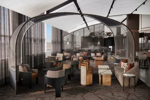 Renderings of the upgraded hotel