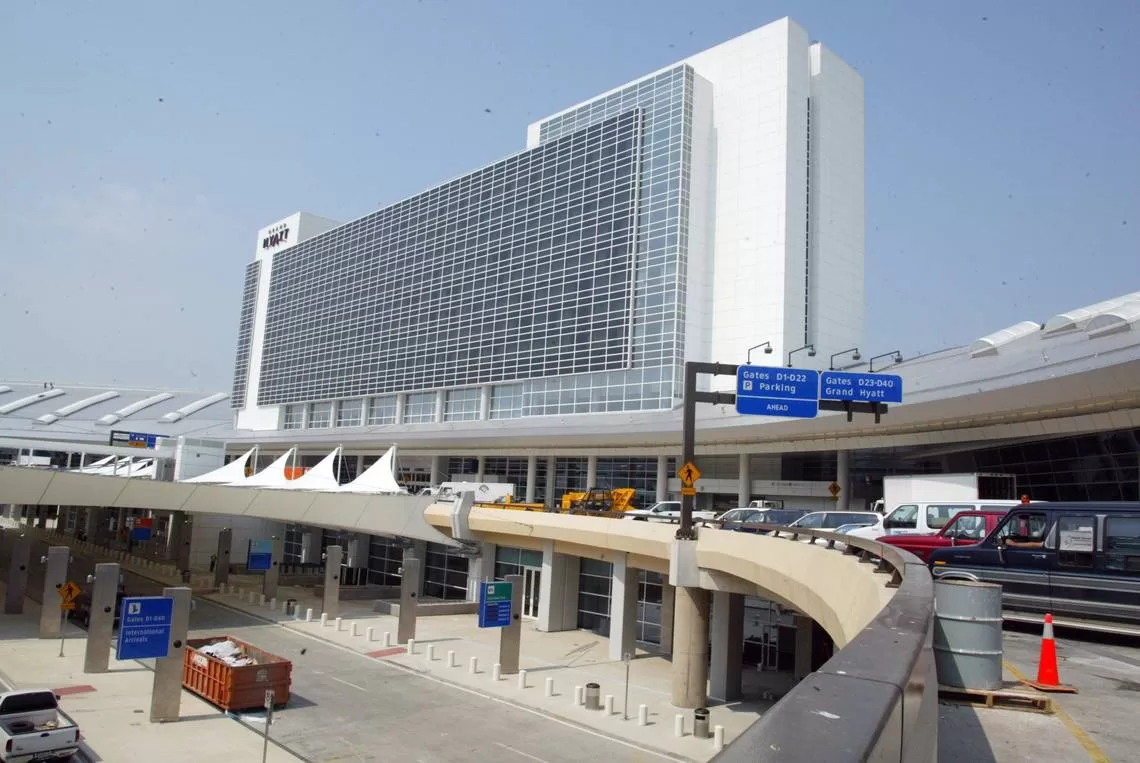 The current Grand Hyatt Hotel at DFW Airport